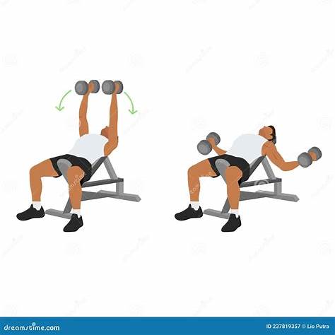 Benkpress med manualer illustrasjon