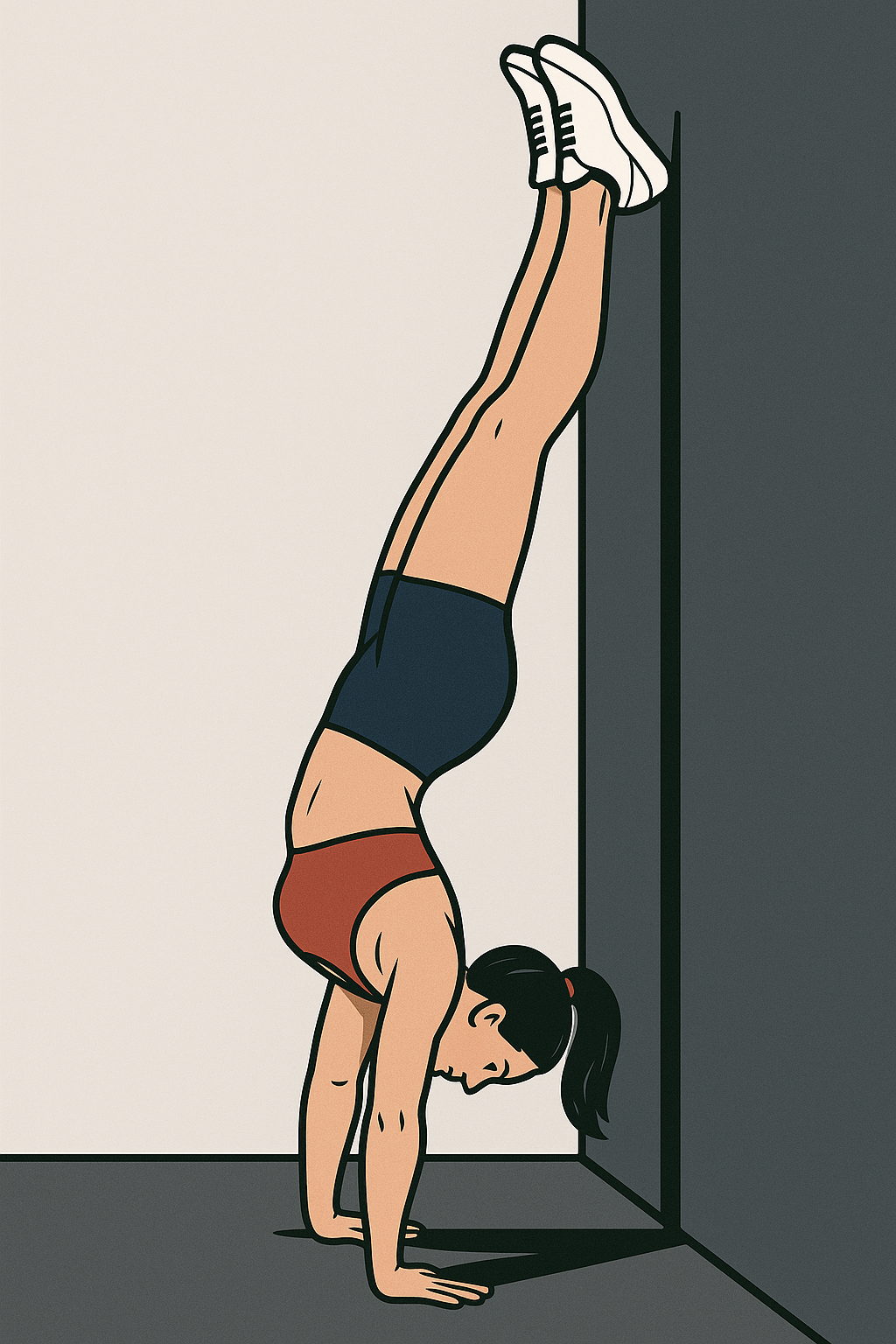 Handstand pushups illustrasjon