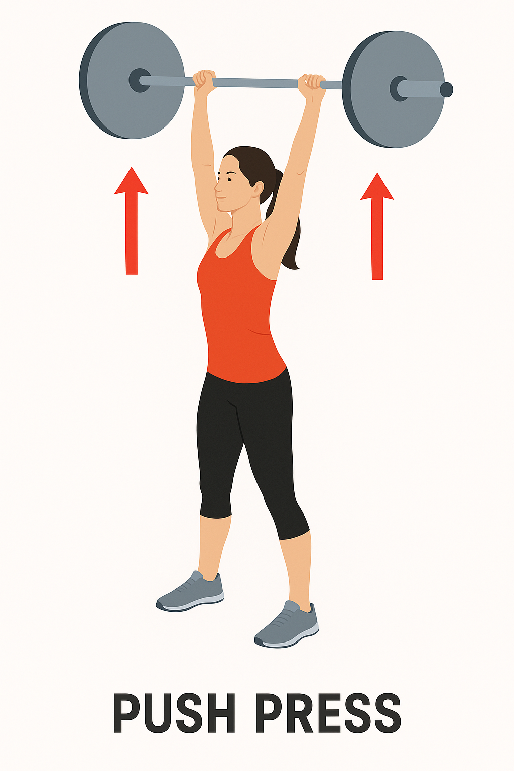 Push press illustrasjon